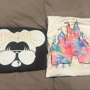 Bella Canvas Black and Multicolor Graphic Tees DISNEY TSHIRTS (2 for 1)